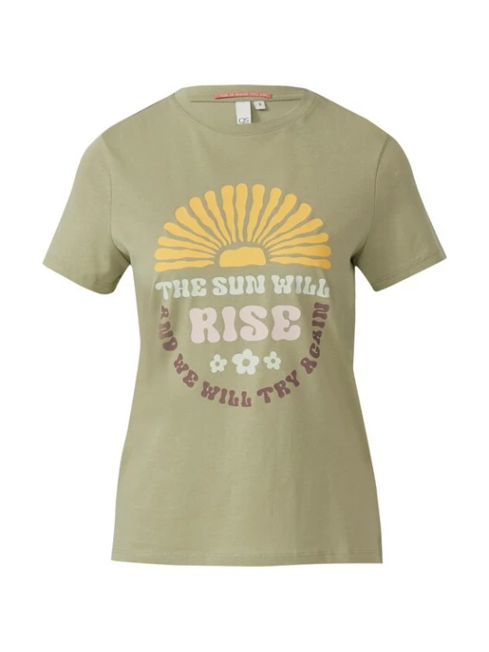 Foto van product QS Shirt kiwi / gemengde kleuren