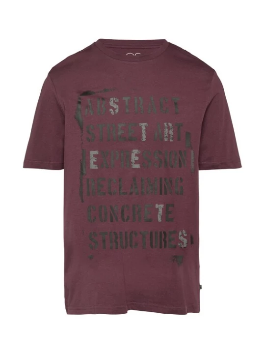 Foto van product QS Shirt lavendel / zwart