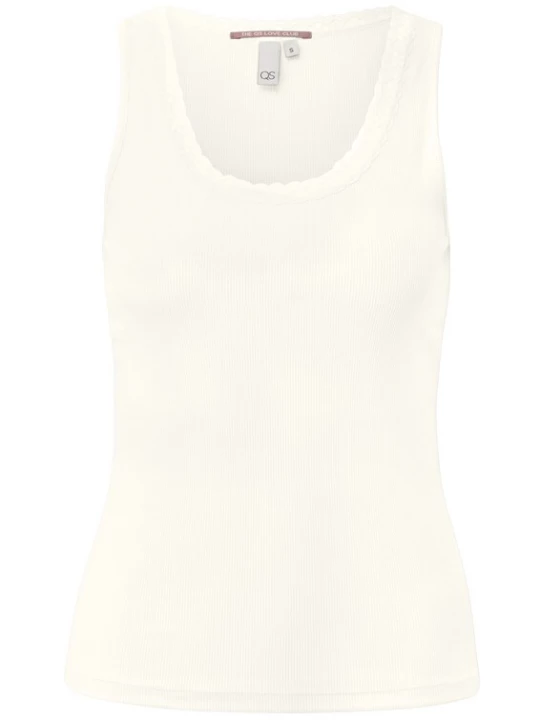 Foto van product QS Shirt lichtbeige