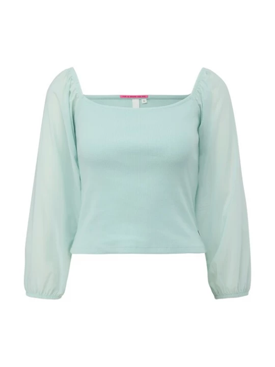 Foto van product QS Shirt lichtblauw