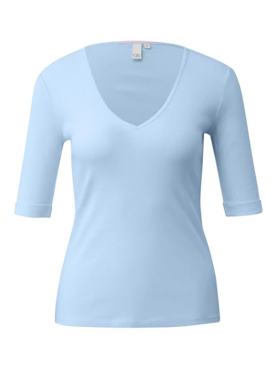 Foto van product QS Shirt lichtblauw