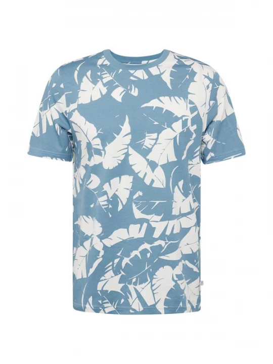 Foto van product QS Shirt lichtblauw / wit