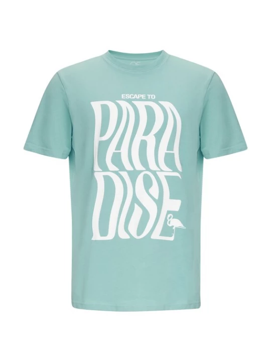 Foto van product QS Shirt lichtblauw / wit