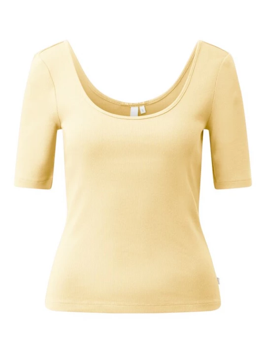 Foto van product QS Shirt lichtgeel