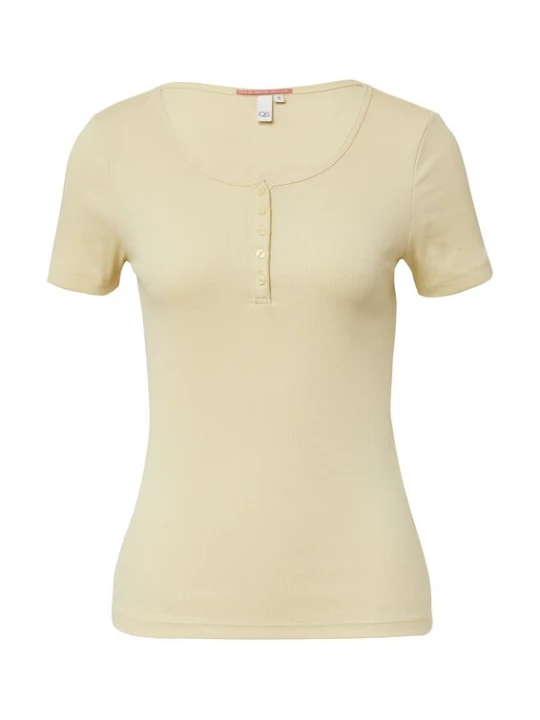 Foto van product QS Shirt lichtgeel