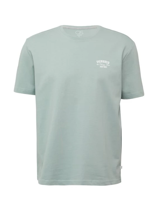 Foto van product QS Shirt lichtgroen / offwhite