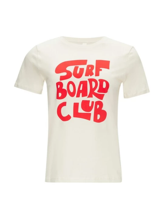 Foto van product QS Shirt lichtrood / offwhite