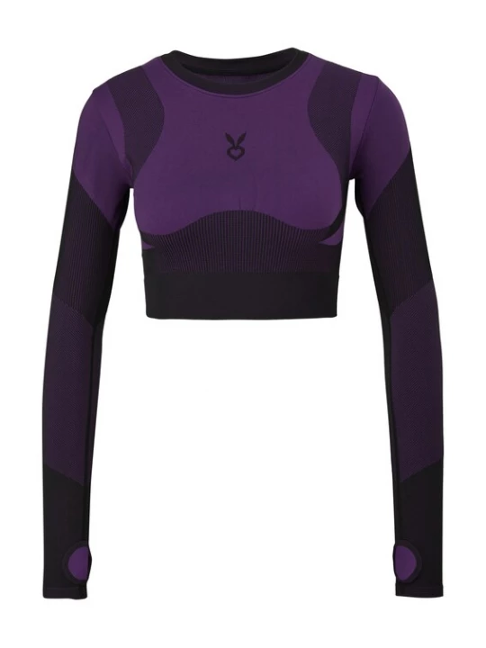 Foto van product QS Shirt lila / donkerlila