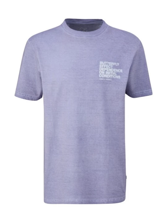 Foto van product QS Shirt lila / wit
