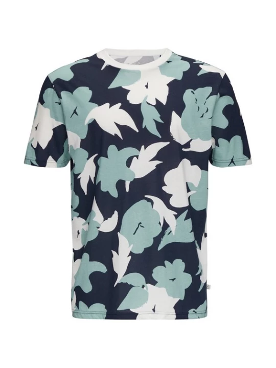Foto van product QS Shirt navy / hemelsblauw / wit