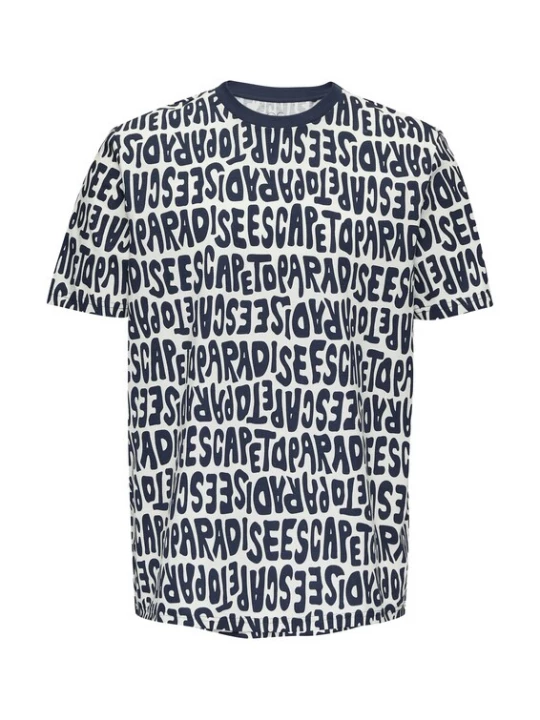 Foto van product QS Shirt navy / wit