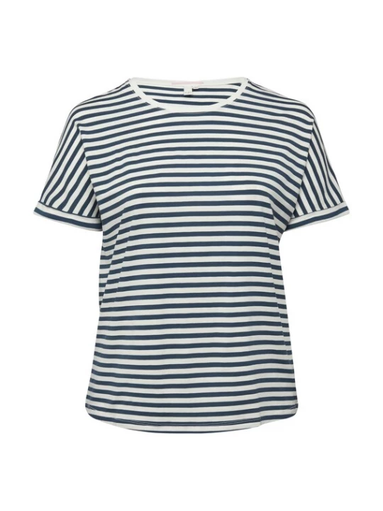 Foto van product QS Shirt navy / wit