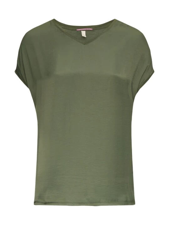 Foto van product QS Shirt olijfgroen