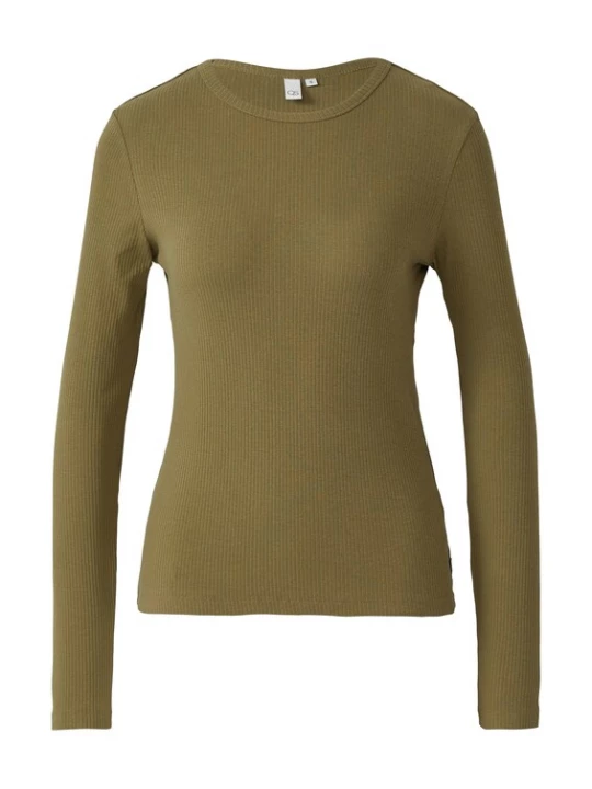 Foto van product QS Shirt olijfgroen