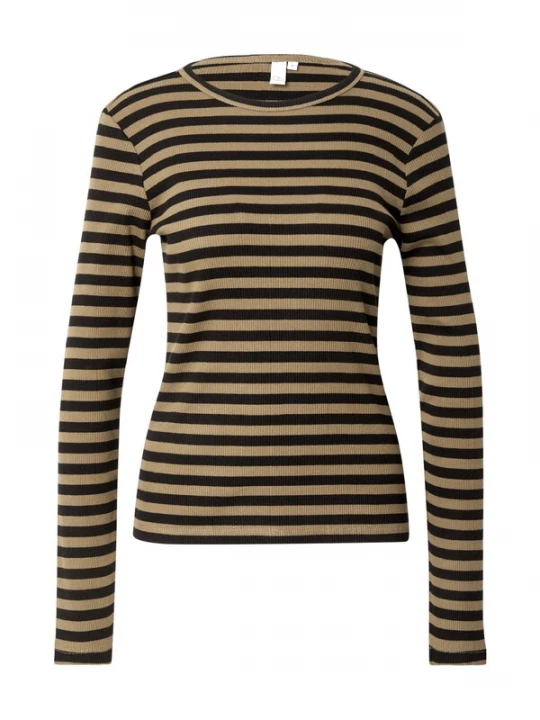Foto van product QS Shirt olijfgroen / zwart