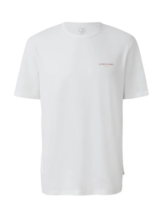 Foto van product QS Shirt oranje / rood / wit