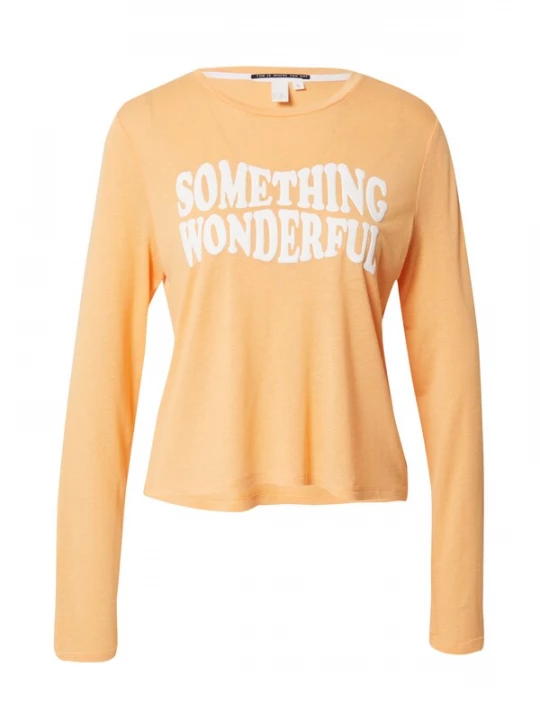 Foto van product QS Shirt oranje / wit
