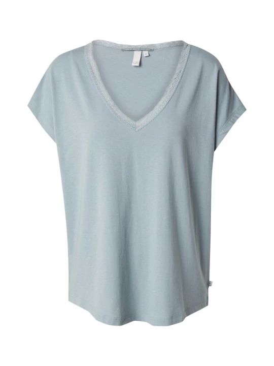 Foto van product QS Shirt pastelgroen