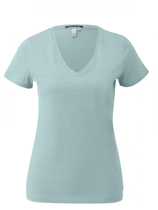 Foto van product QS Shirt 'Q / designed by - Dames t-shirt' groen