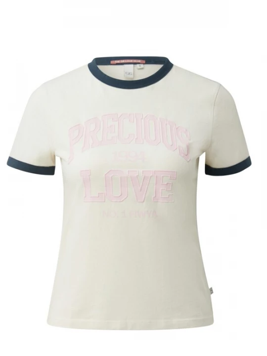 Foto van product QS Shirt 'Q / designed by - Dames t-shirt' wit