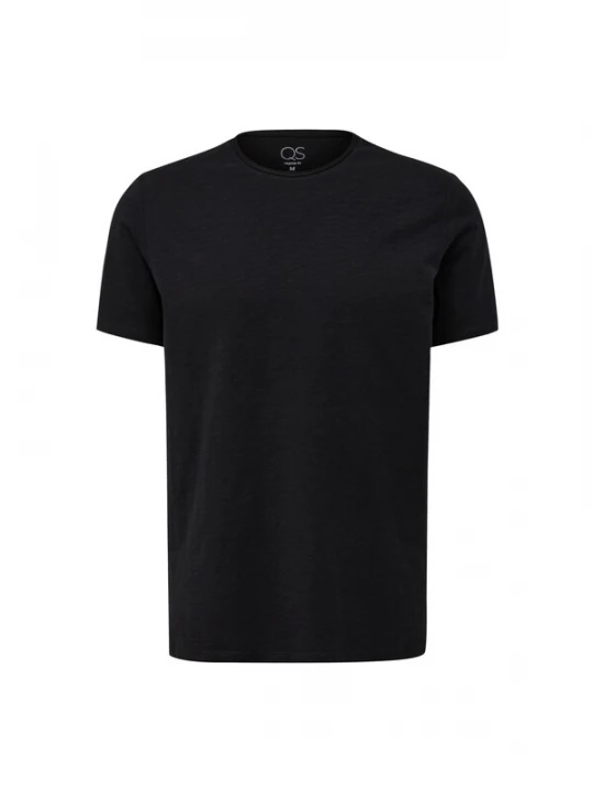 Foto van product QS Shirt 'Q / designed by - Heren t-shirt' zwart