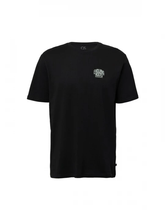 Foto van product QS Shirt 'Q / designed by - T-shirt' zwart