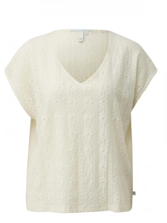 Foto van product QS Shirt 'Q / S designed by - Dames t-shirt' wit