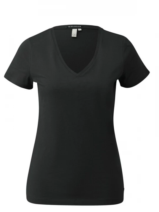 Foto van product QS Shirt 'Q / S designed by - Dames t-shirt' zwart