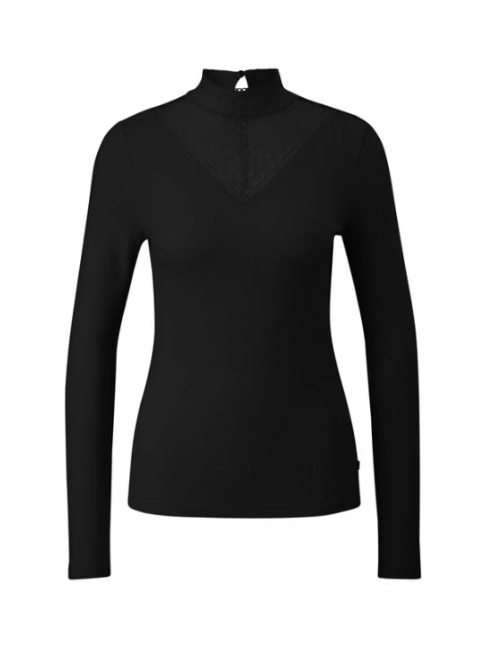 Foto van product QS Shirt 'Q / S designed by - Dames t-shirt' zwart