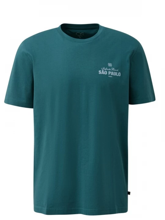 Foto van product QS Shirt 'Q / S designed by - Heren t-shirt' groen