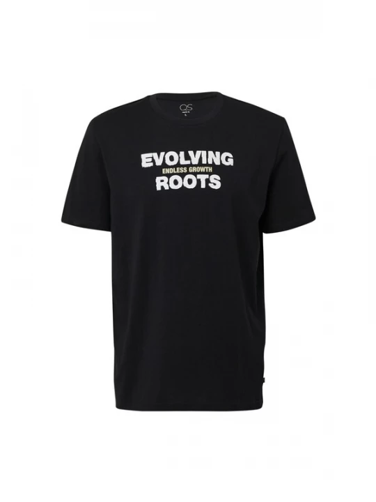 Foto van product QS Shirt 'Q / S designed by - T-shirt' zwart