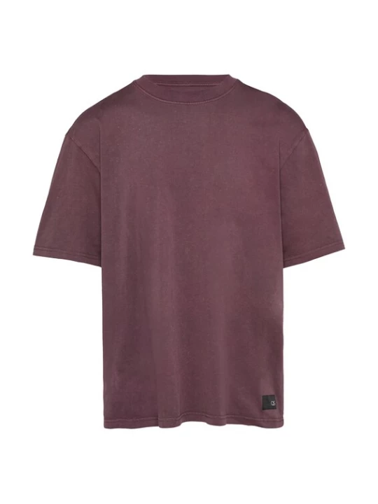 Foto van product QS Shirt roodviolet / zwart / wit