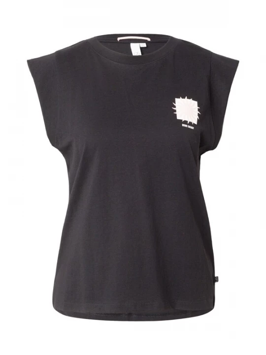 Foto van product QS Shirt rosa / zwart / wit