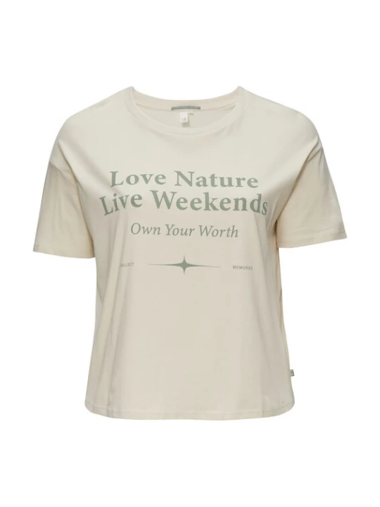 Foto van product QS Shirt sand / kiwi
