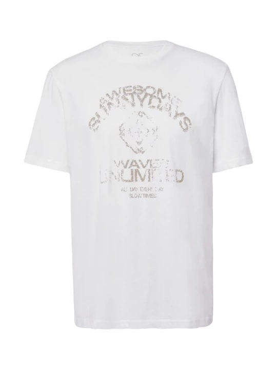 Foto van product QS Shirt taupe / wit