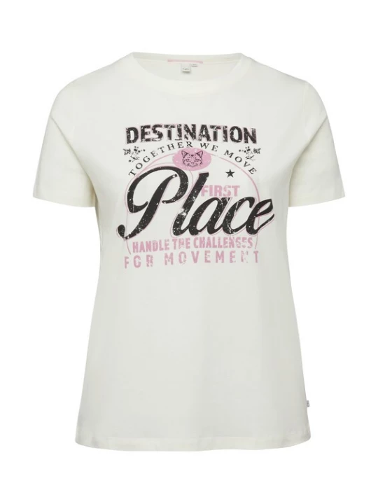 Foto van product QS Shirt wolwit