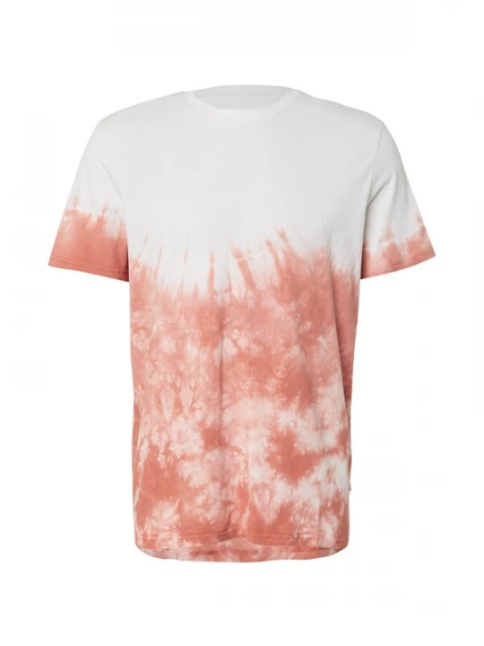 Foto van product QS Shirt zalm roze / wit