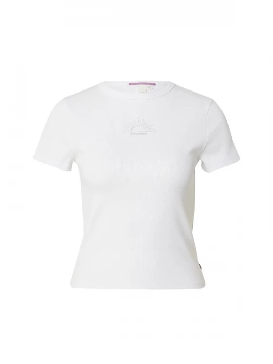 Foto van product QS Shirt zilver / wit