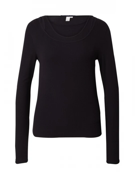 Foto van product QS Shirt zwart