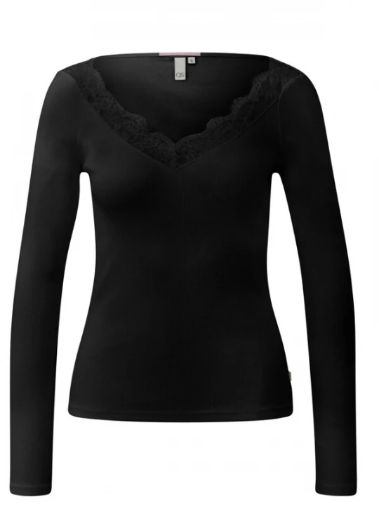 Foto van product QS Shirt zwart