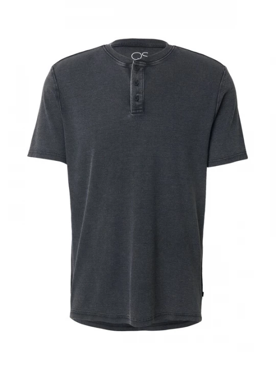 Foto van product QS Shirt zwart gemêleerd