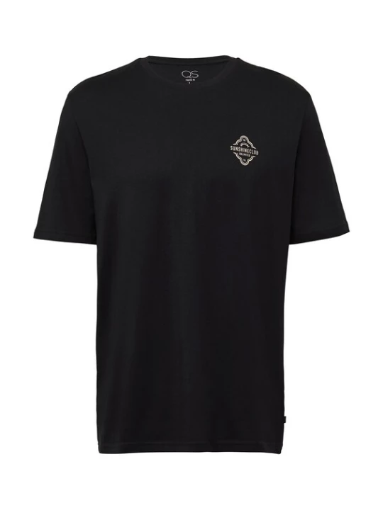 Foto van product QS Shirt zwart / wit