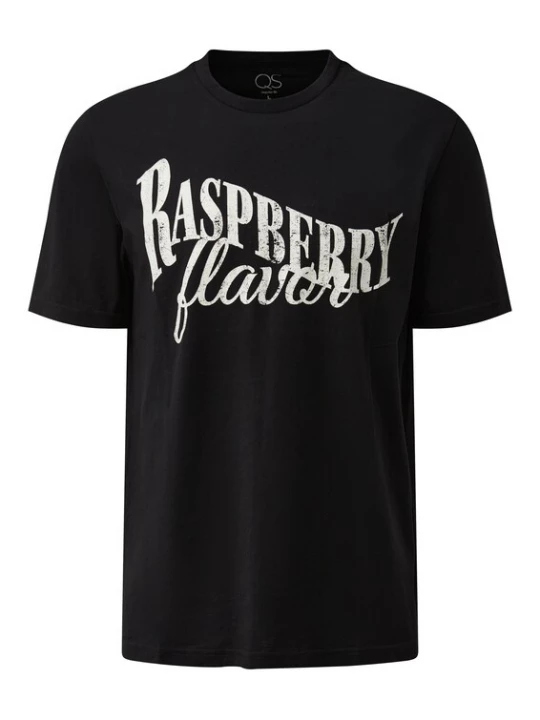 Foto van product QS Shirt zwart / wit