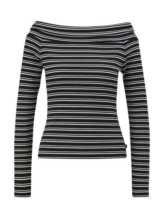 Foto van product QS Shirt zwart / wit