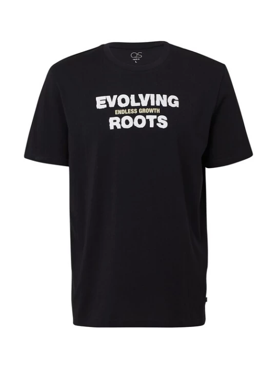 Foto van product QS Shirt zwart / wit