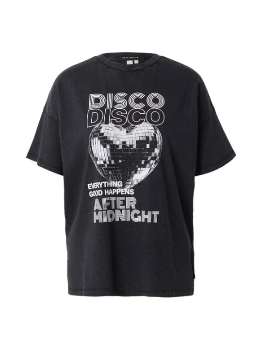 Foto van product QS Shirt zwart / wit