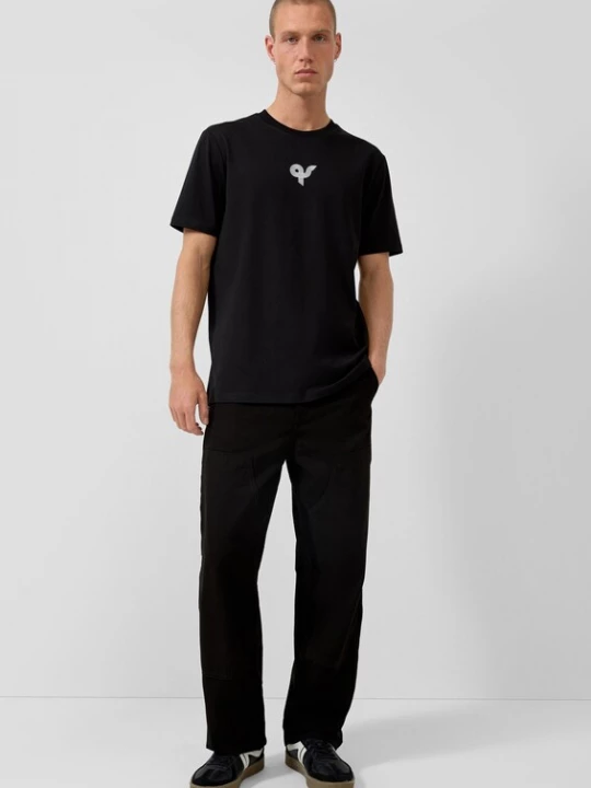 Foto van product QS Shirt zwart / wit