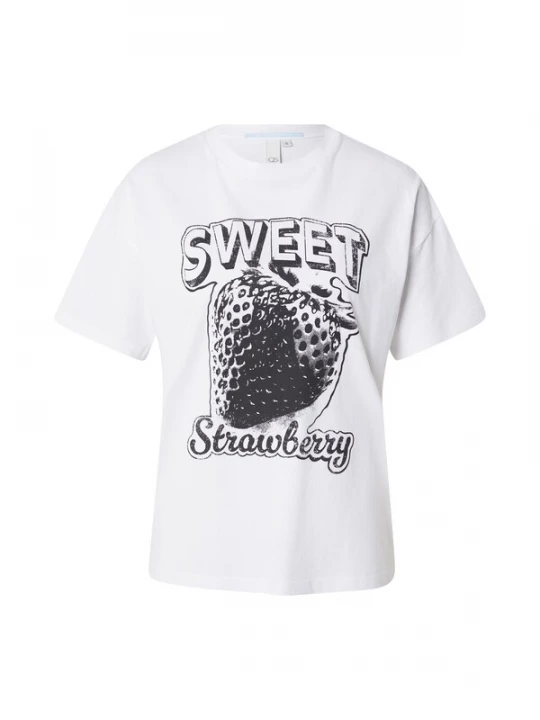 Foto van product QS Shirt zwart / wit