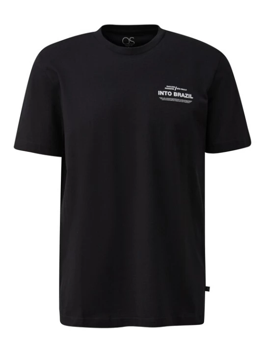 Foto van product QS Shirt zwart / wit