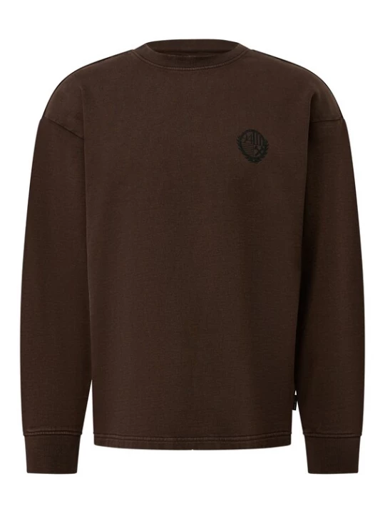 Foto van product QS Sweatshirt chocoladebruin / zwart